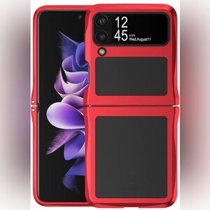NWT Samsung Galaxy Z Flip 3 5G Case, Metal Red